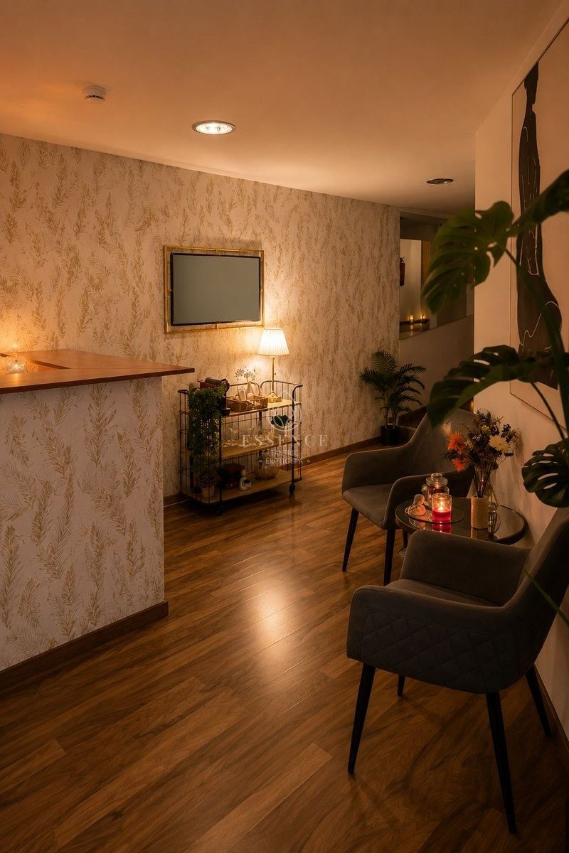 Sala de massagem da Essence Tântric, em Portimão